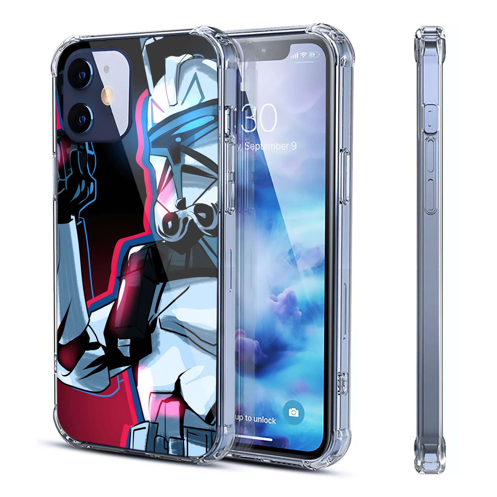 （画像用） スター・ウォーズ Star Wars 【iPhone 12シリーズ対応】透明スマホケース（クリアソフトケース）